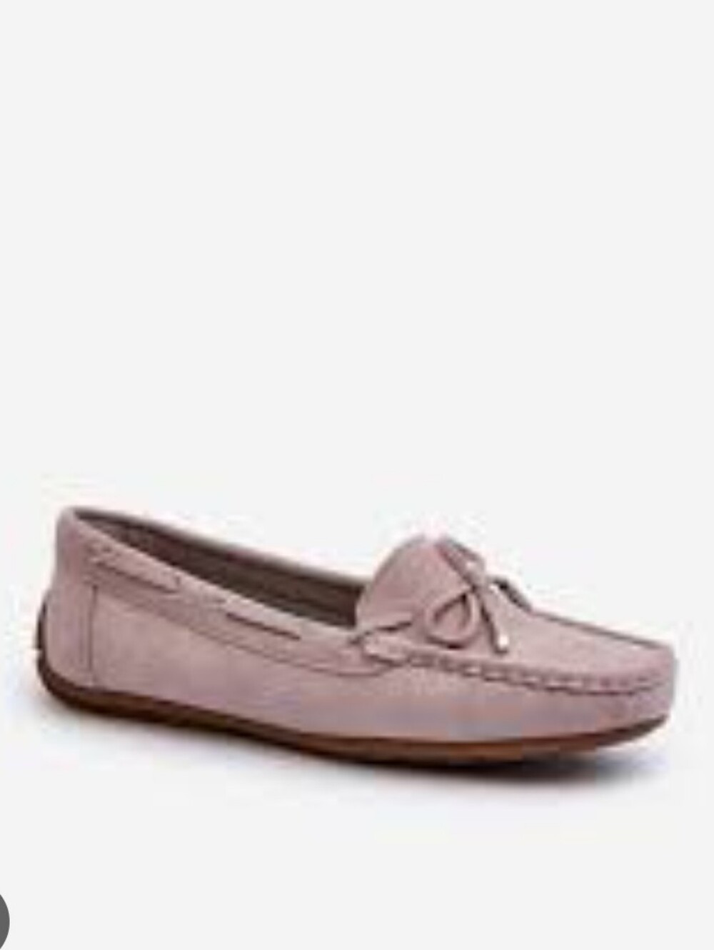 JF JustFab Taupe Suede Moccasin Loafers Lincoln 10